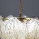 Amazing Large Murano Glass Gold Leaves Chandelier