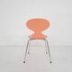Arne Jacobsen for Fritz Hansen peach wooden "Ant" chair, Denmark 1996
