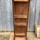 Antique chestnut farmhouse table with 3 drawers on the front.