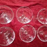Set of 6 champagne glasses