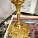 Lampe art déco avec pied en bronze