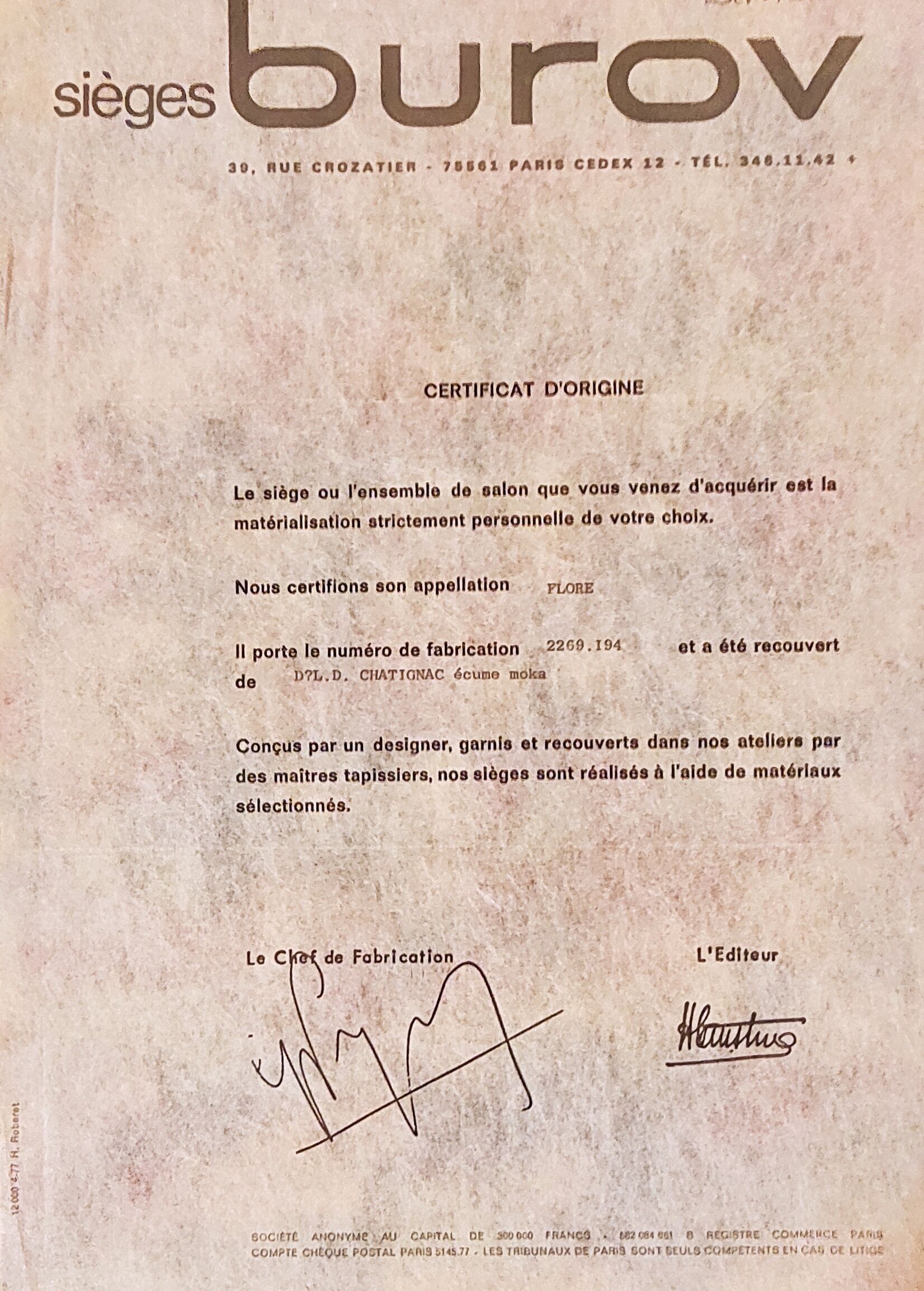 Burov art deco armchair (sofa also available)