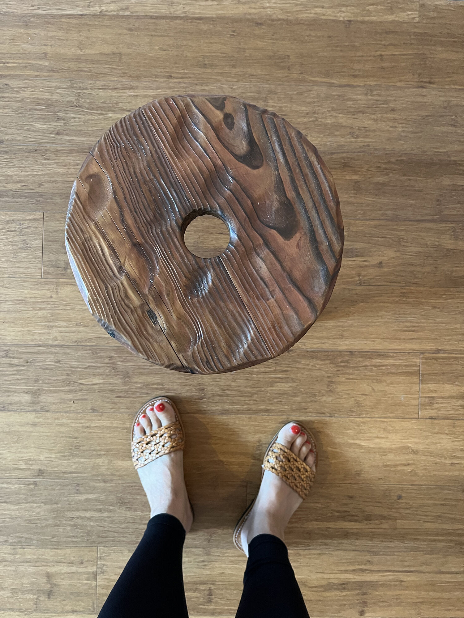 Brutalist triode stool