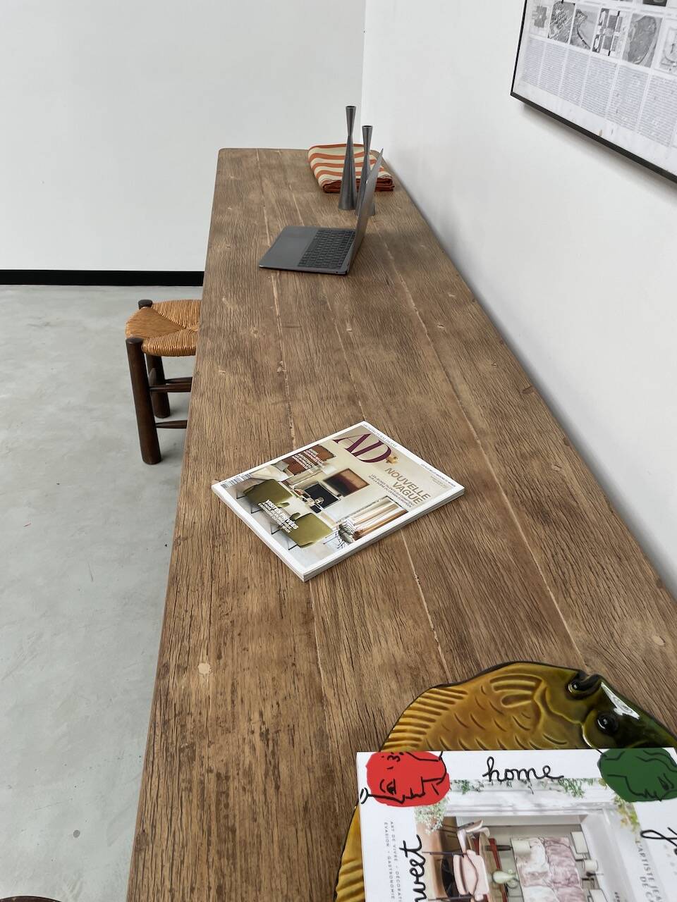 Oak console farm table 3m