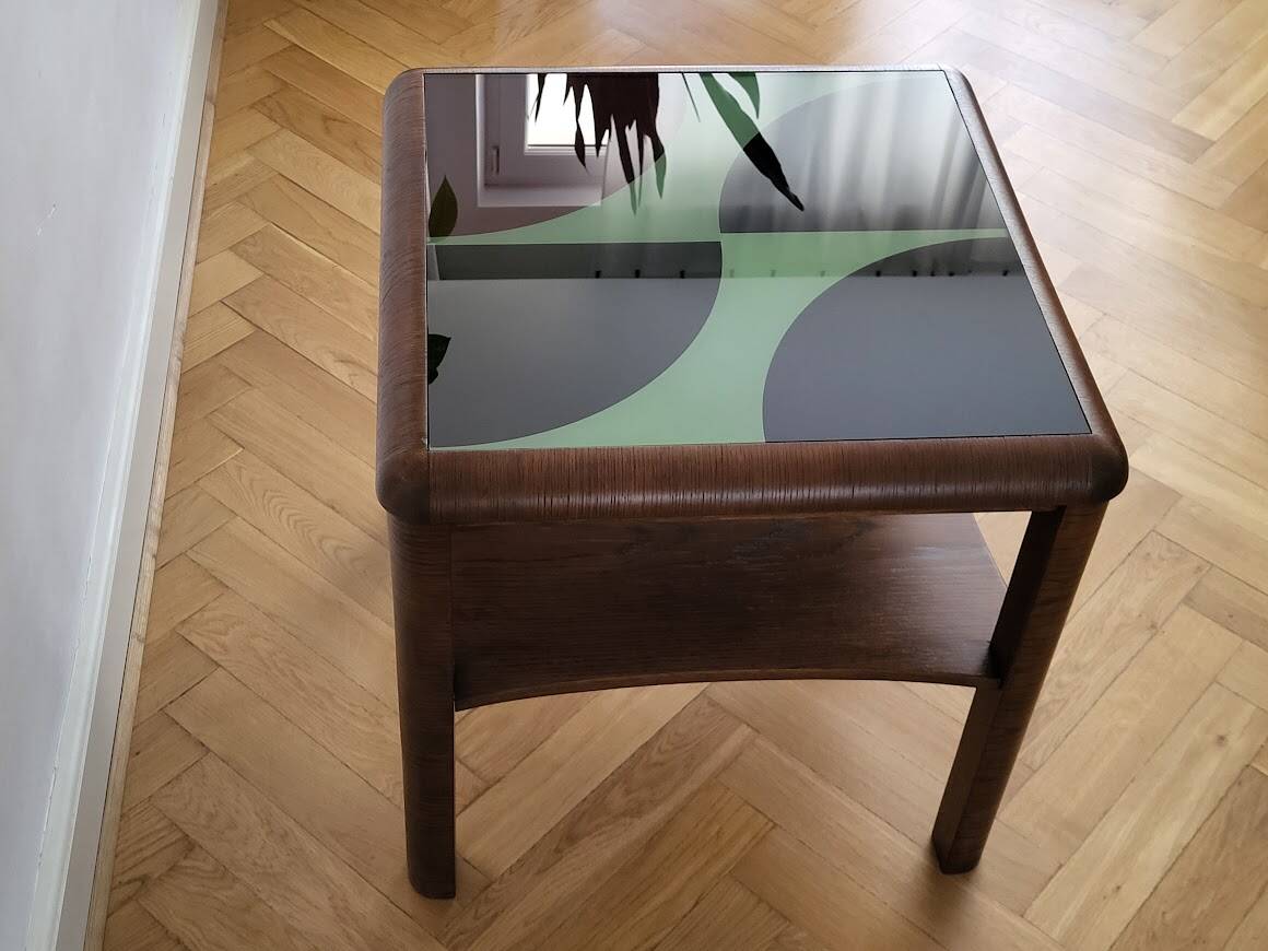 Vintage Art Deco coffee table, 1930s