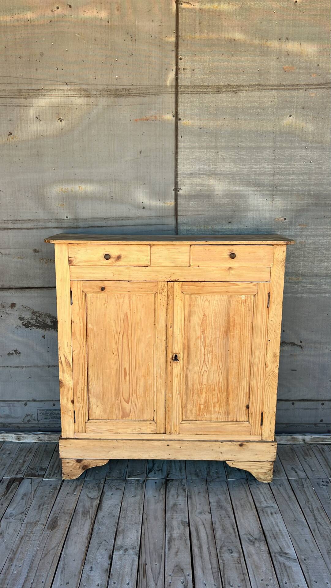 Rustic wooden Parisian buffet