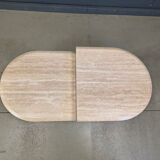 Pair of vintage travertine coffee tables or side tables, 1970s