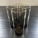 Lot de 4 verres en verre optique fumé