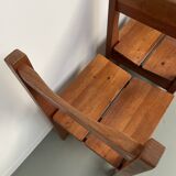 Set of table and 4 chairs, 60s mountain furniture