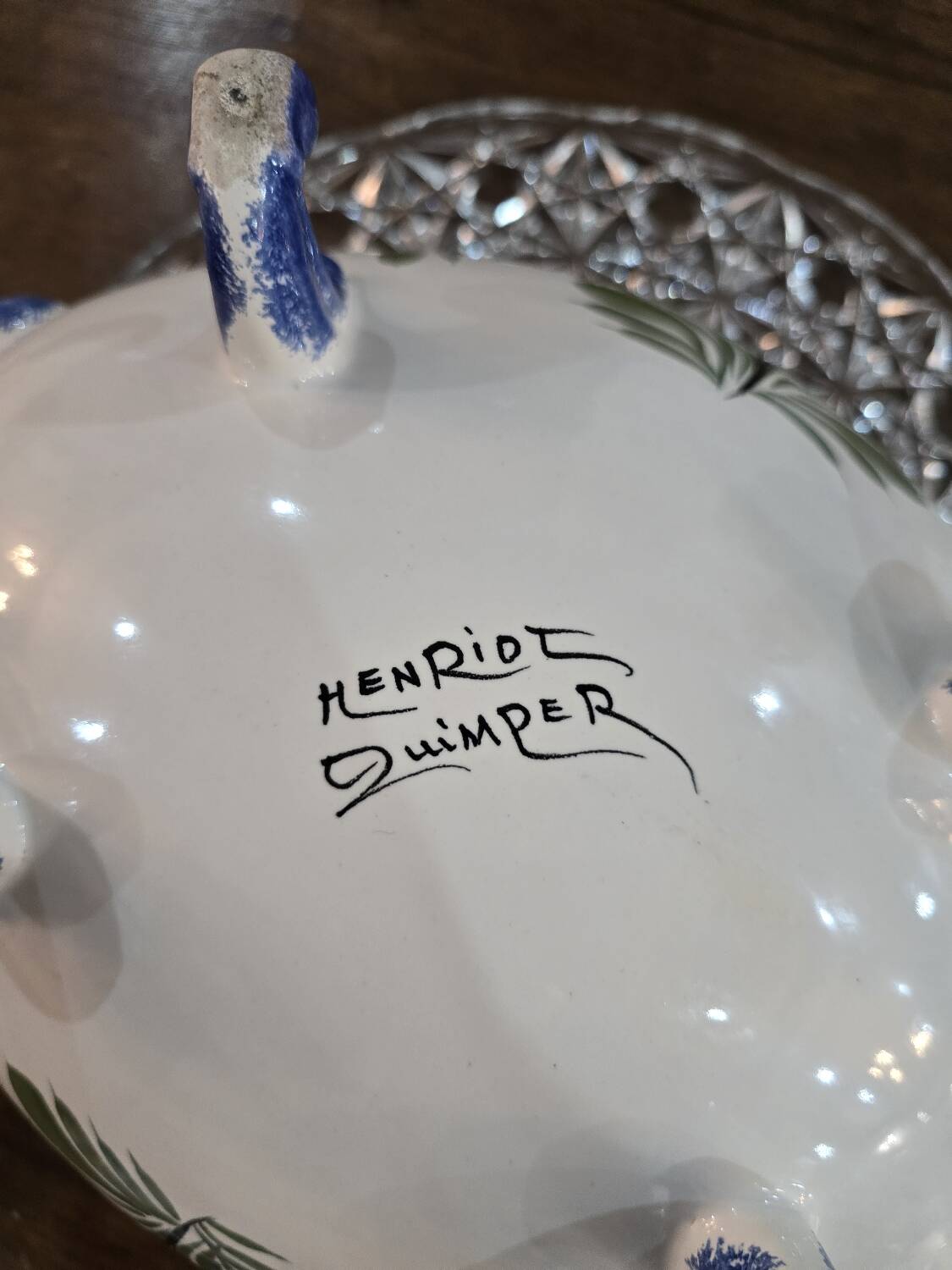 Henriot Quimper soup tureen