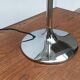 Vintage space table lamp, glass and metal, 1970s