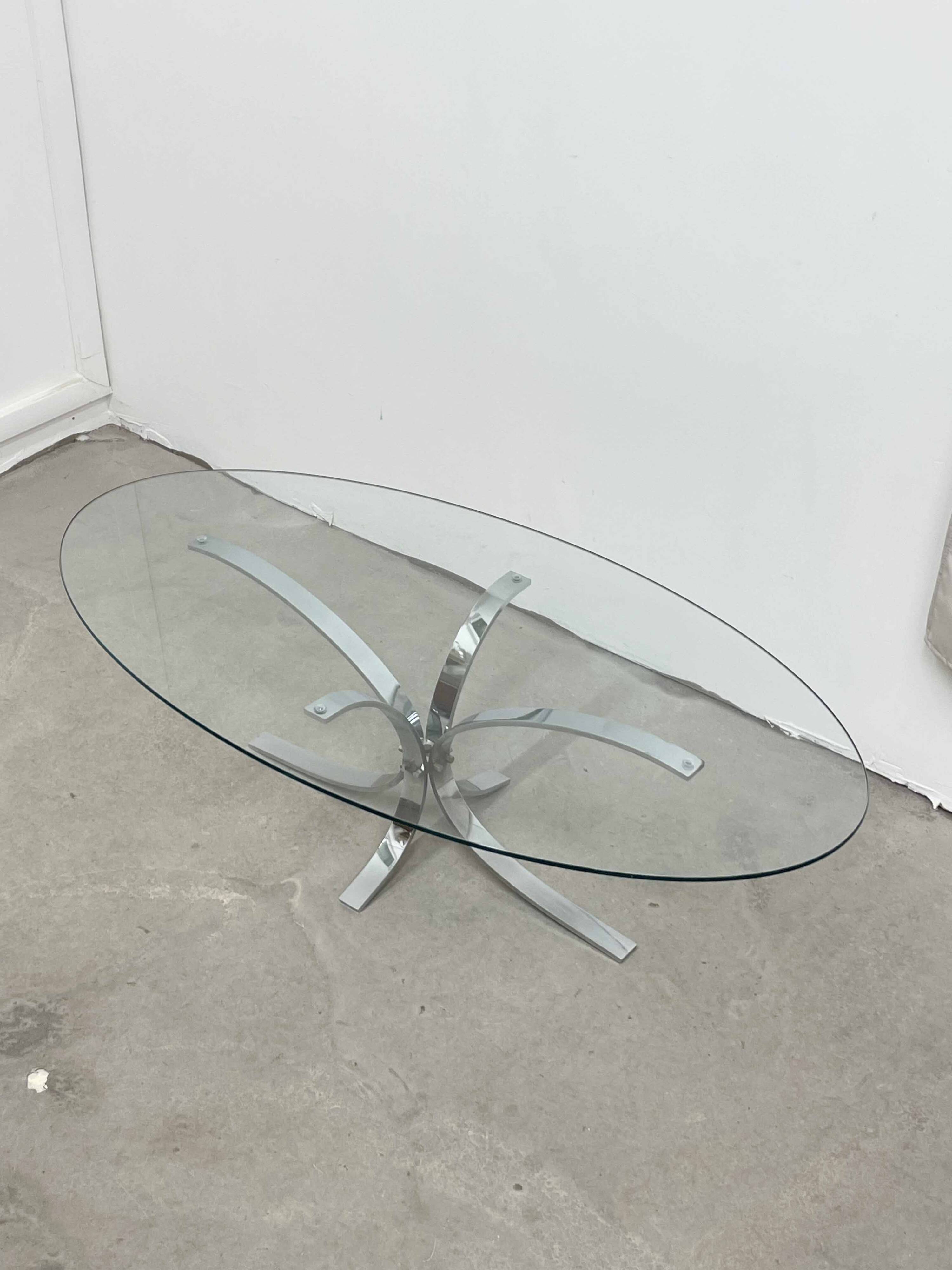 Vintage oval coffee table