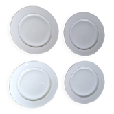 Assiettes blanche a liseret