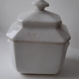 Old white sugar bowl