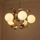 Vintage Space Age chrome chandelier, 1970s