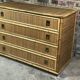 Vintage Italian dresser by Dal Vera in rattan and bamboo 1960'S