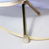 Luminous world map in tripod glass