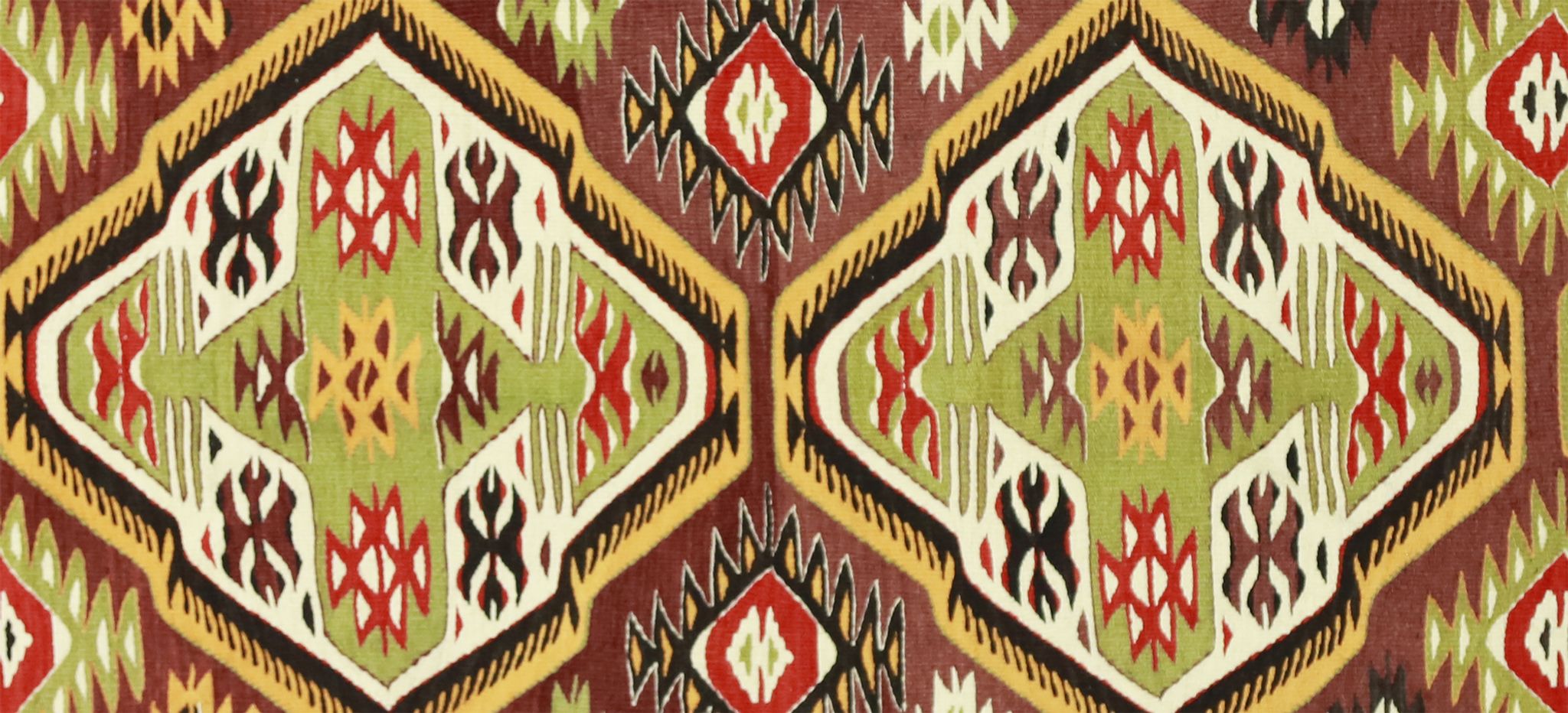 Tapis kilim artisanal anatolien 282 cm x 90 cm