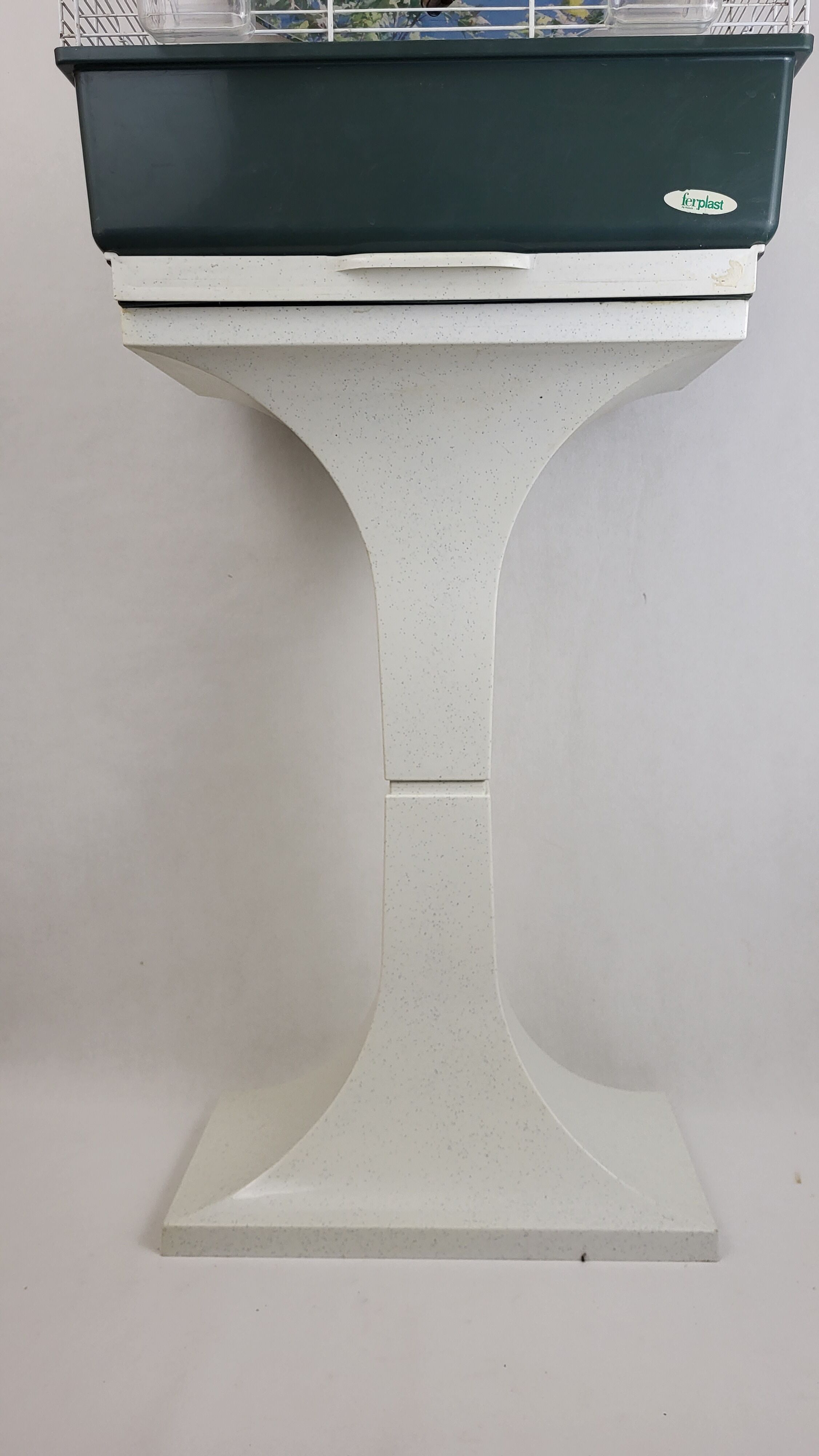 Vintage free standing bird cage