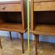 Paire de chevets en bois vintage années 50-60