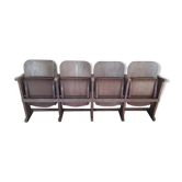 Fauteuil de théâtre en bois