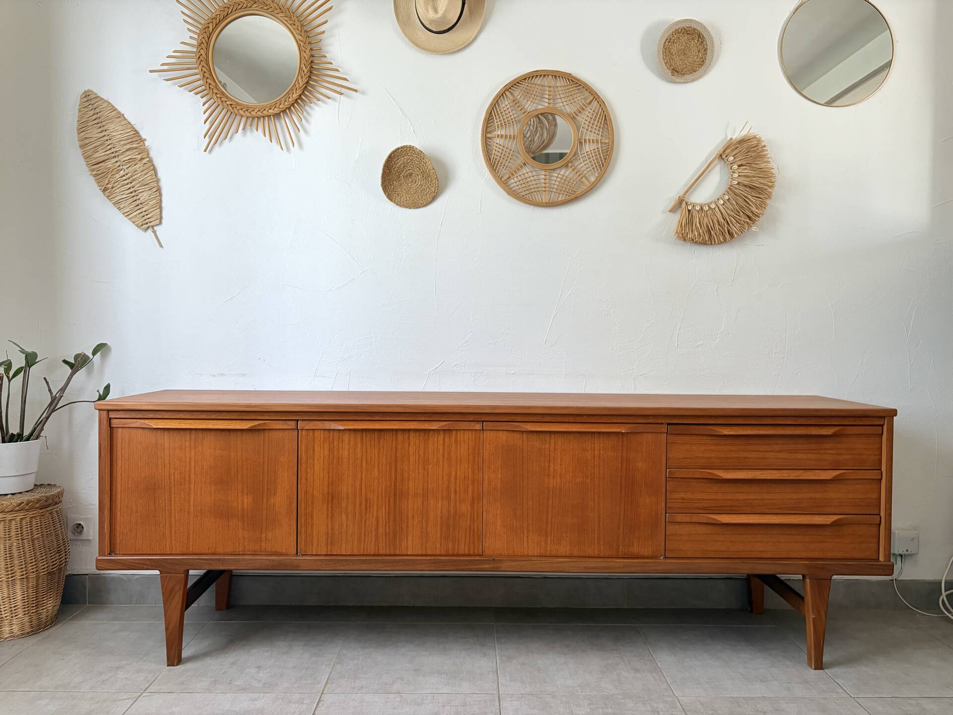 Vintage Scandinavian teak sideboard