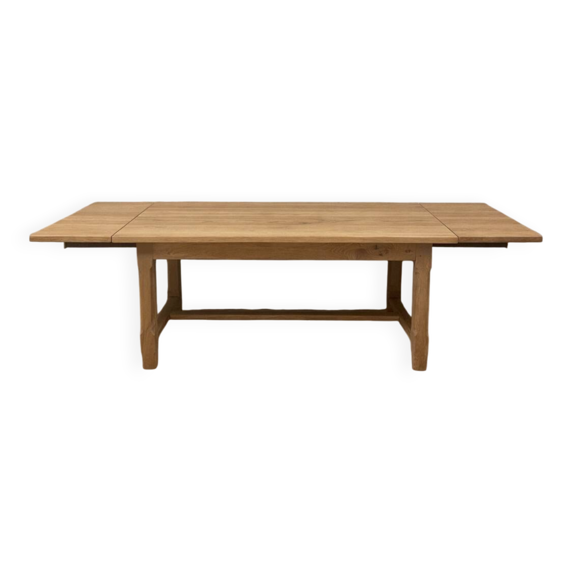 Large solid wood table with extensions – elegant and friendly