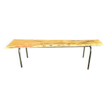 Rough wooden bench