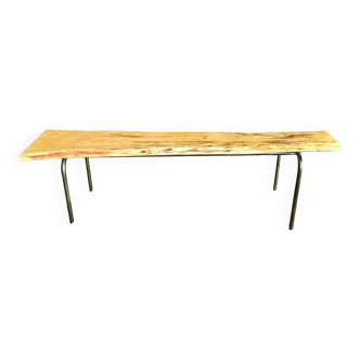 Rough wooden bench