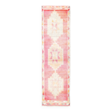 Tapis de couloir vintage Orientel rose clair 3x11, 96x333 cm