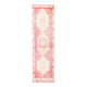 3x11 Light Pink Orientel Vintage Runner Rug, 96x333Cm