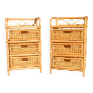 paire de chevets vintage - chic