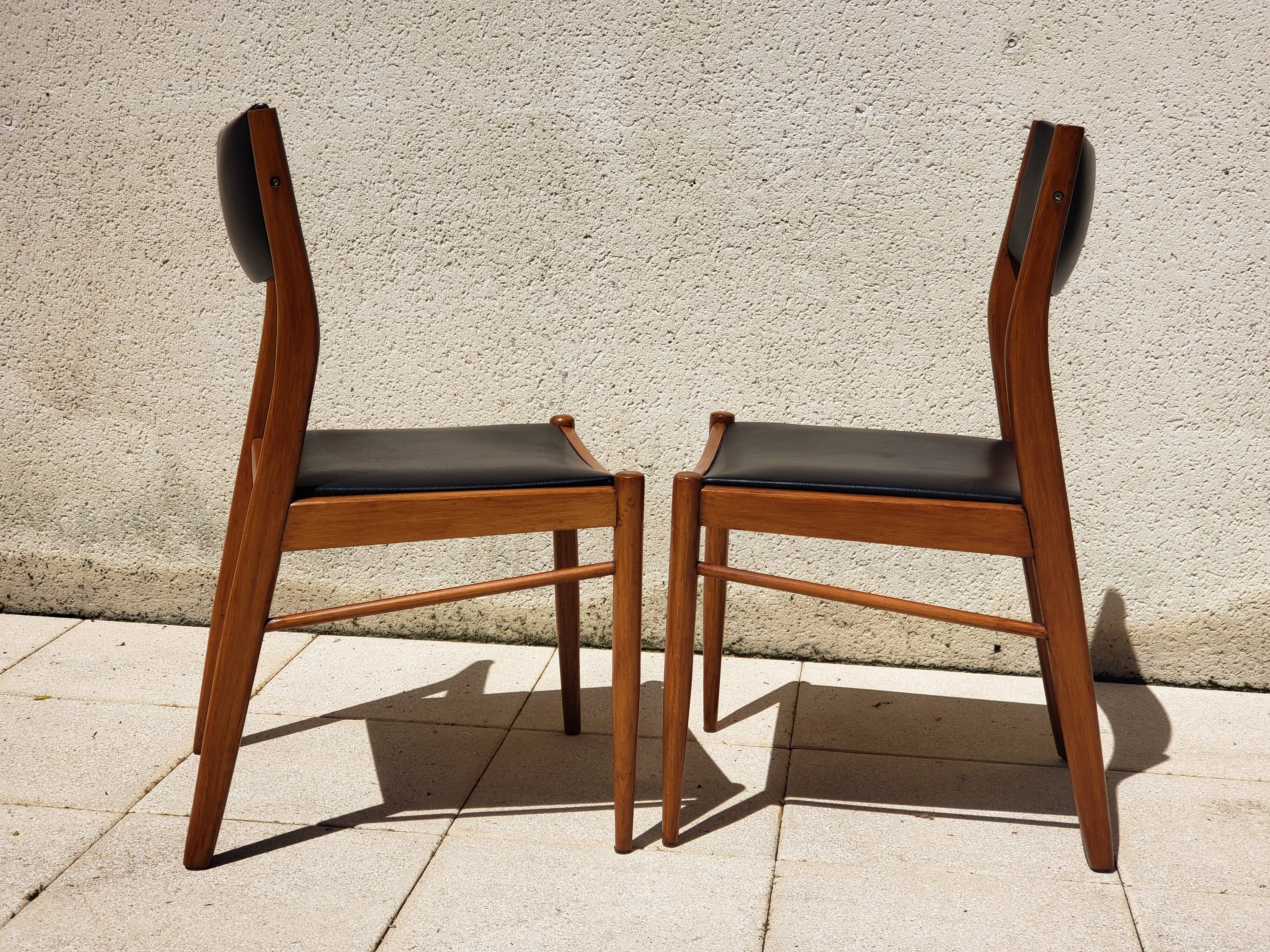 4 vintage chairs from the 50s/60s