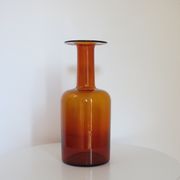 Holmegaard Gulvase By Otto Brauer 1960s Amber