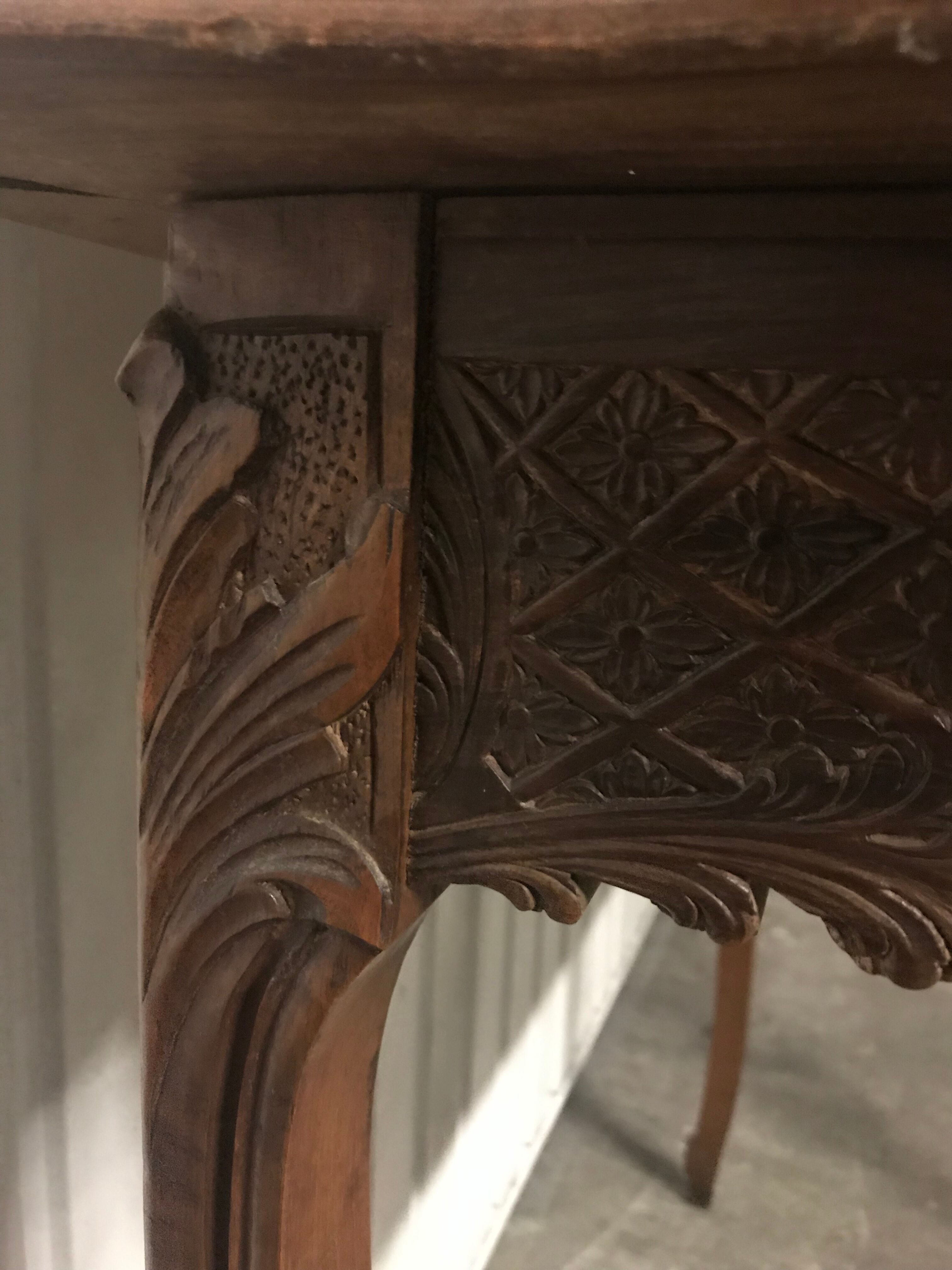 Coiffeuse Louis XV chêne