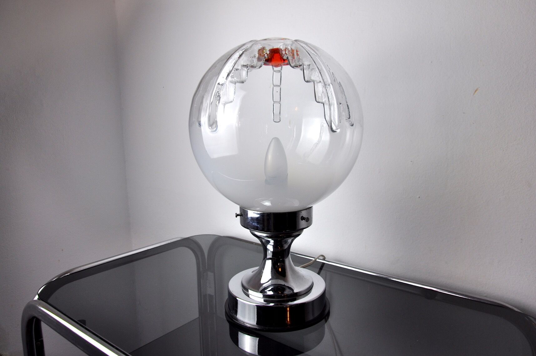 Lamp Mazzega xxl Bicolore, Murano, Italy, 1970