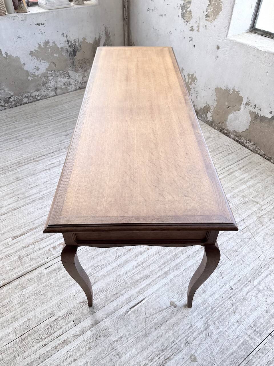 Console bureau en chêne 1960