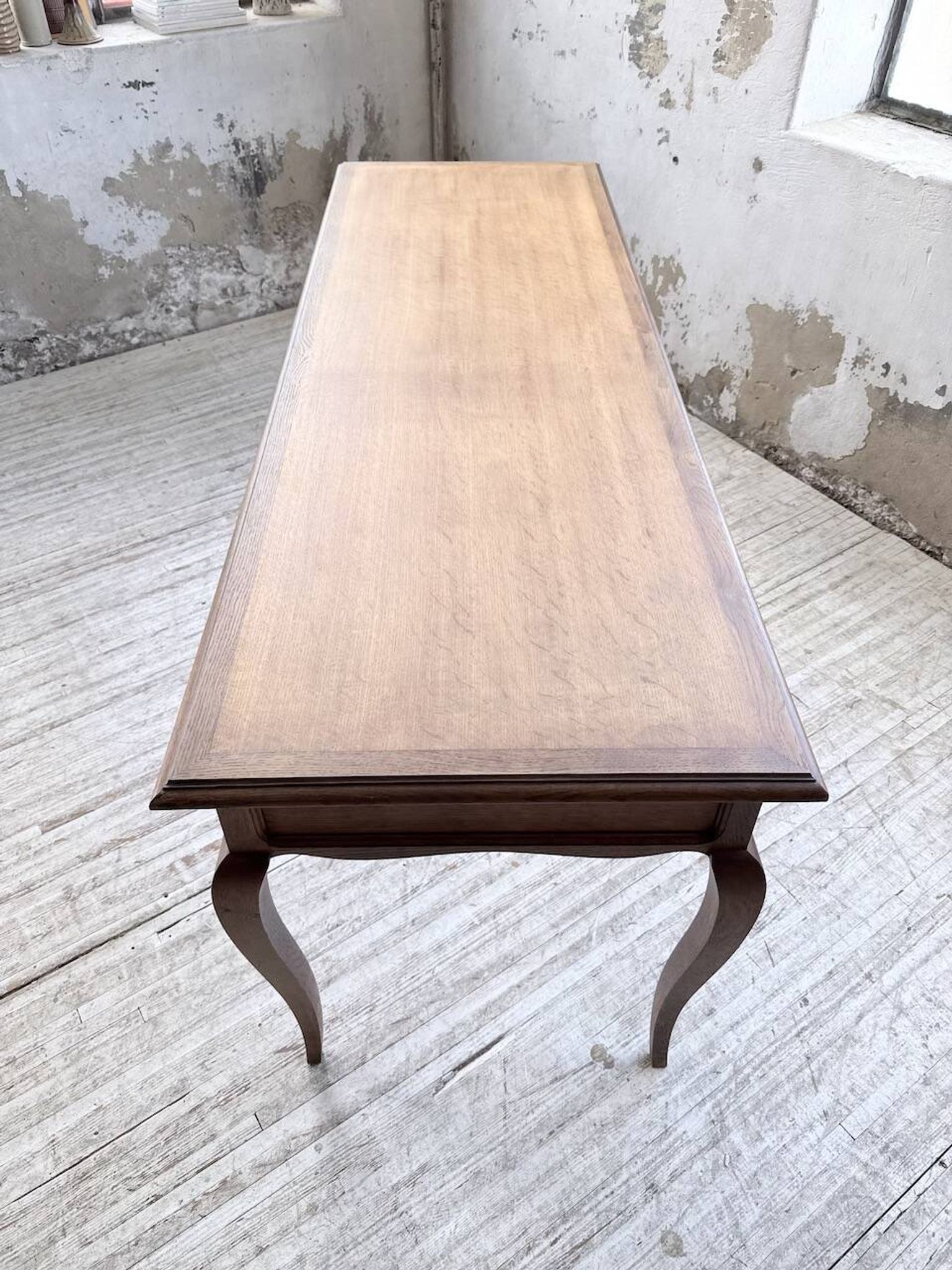 Oak console table from the 1960s.