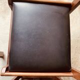 6 black chairs by Gunther Hoffstead for Uniflex - 1960's