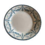 Set of 5 plates of earthenware Creil and Montereau early 20th