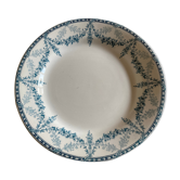 Set de 5 assiettes faïence Creil et Montereau début 20e