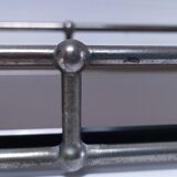 Wall shelf silver patina bronze glass early 20th century