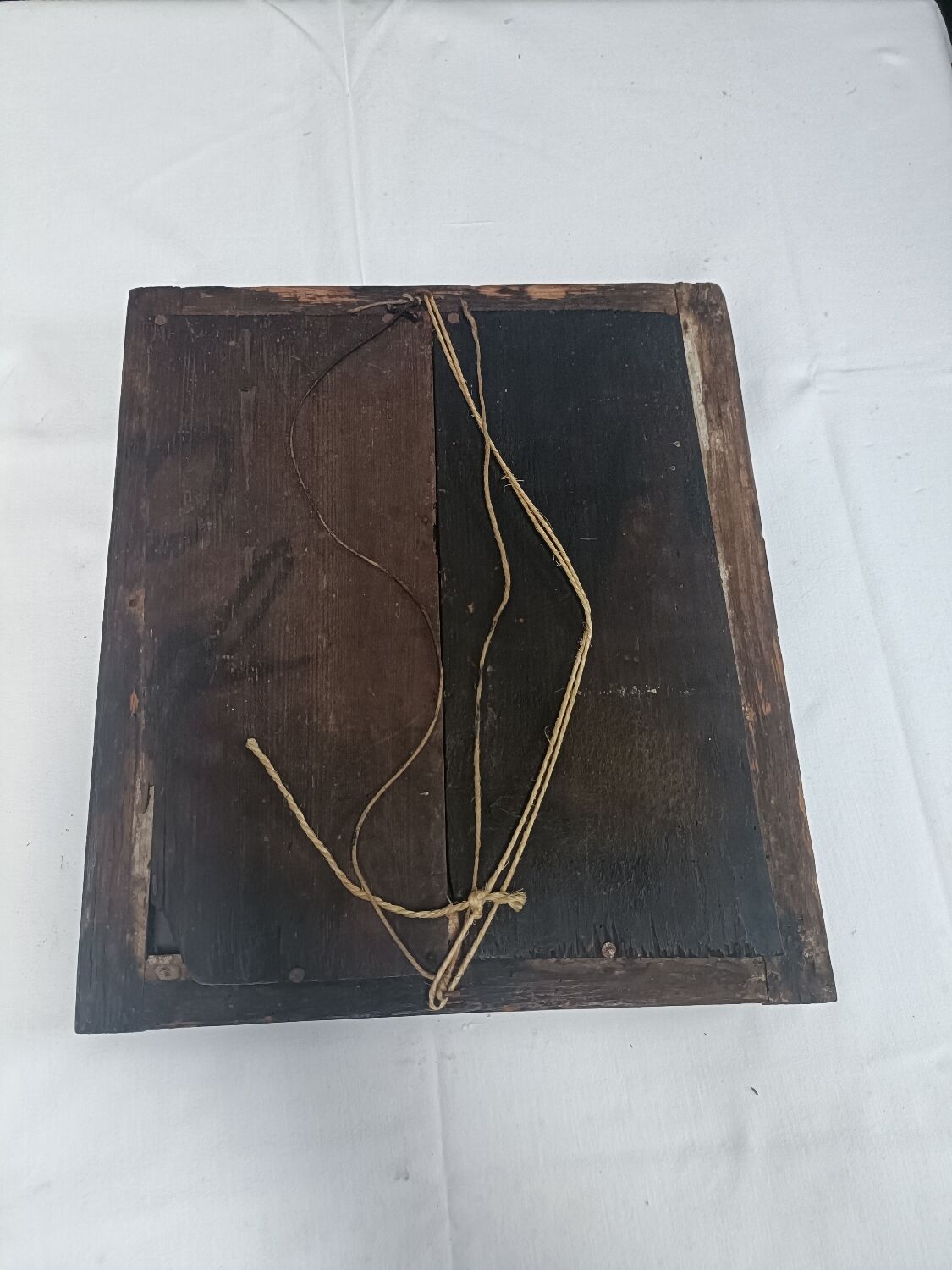 Small mirror in carved stucco wood, nineteenth, original ice