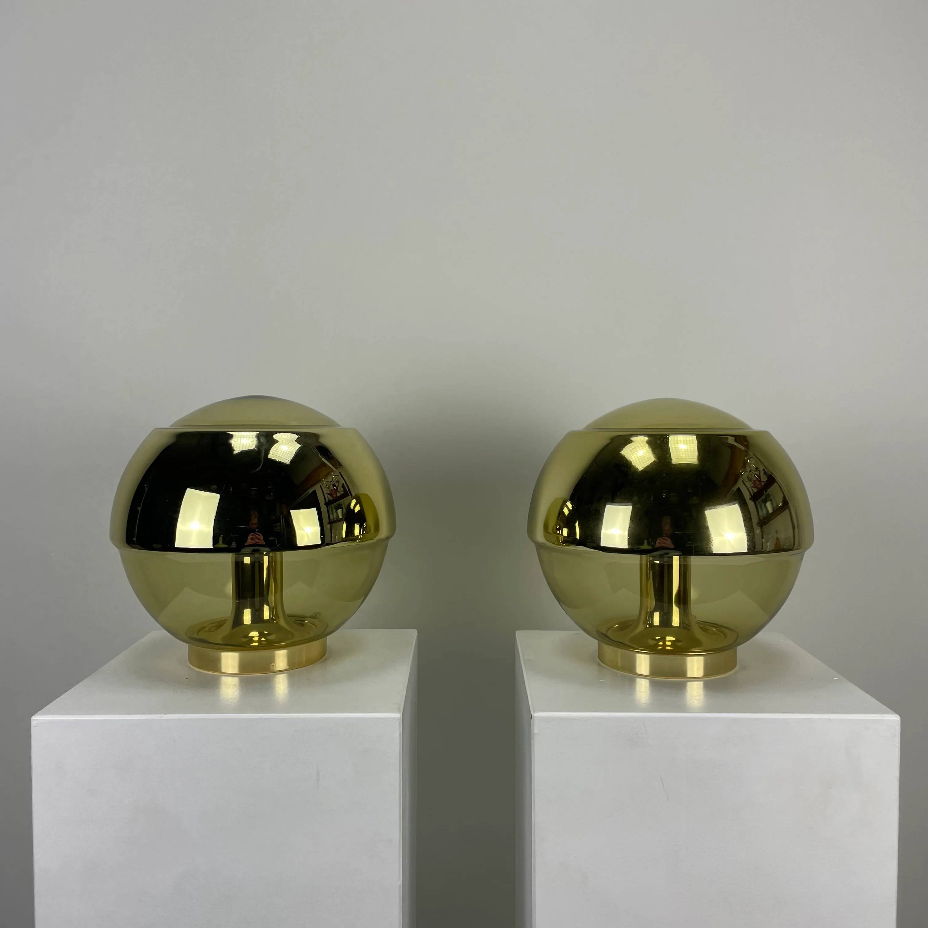 Rare pair of Magic Eye table lamps by Peill & Putzler 1970