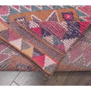 Vintage Turkish hand-knotted tribal runner 82x382