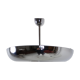 Functionalist chrome Pendant UFO by Josef Hurka for Napako, 1930s