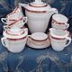 Vintage coffee service. semi porcelain. 11 pers.