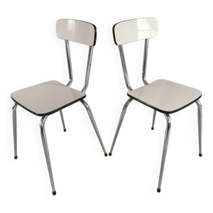 Paire de chaises  formica