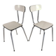 Paire de chaises  formica vintage