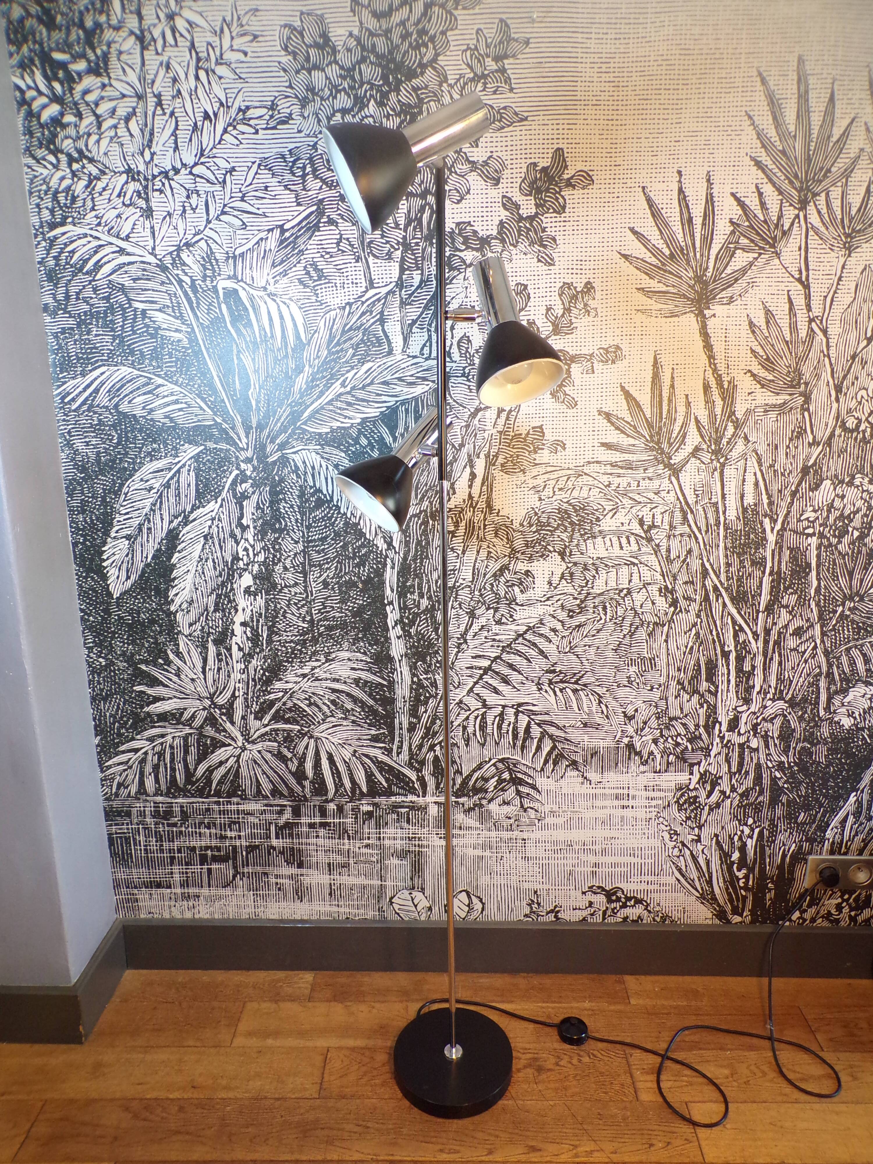 Koch & Lowy 3-light floor lamp